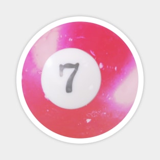 Y2K Pink 7 Ball Print Magnet